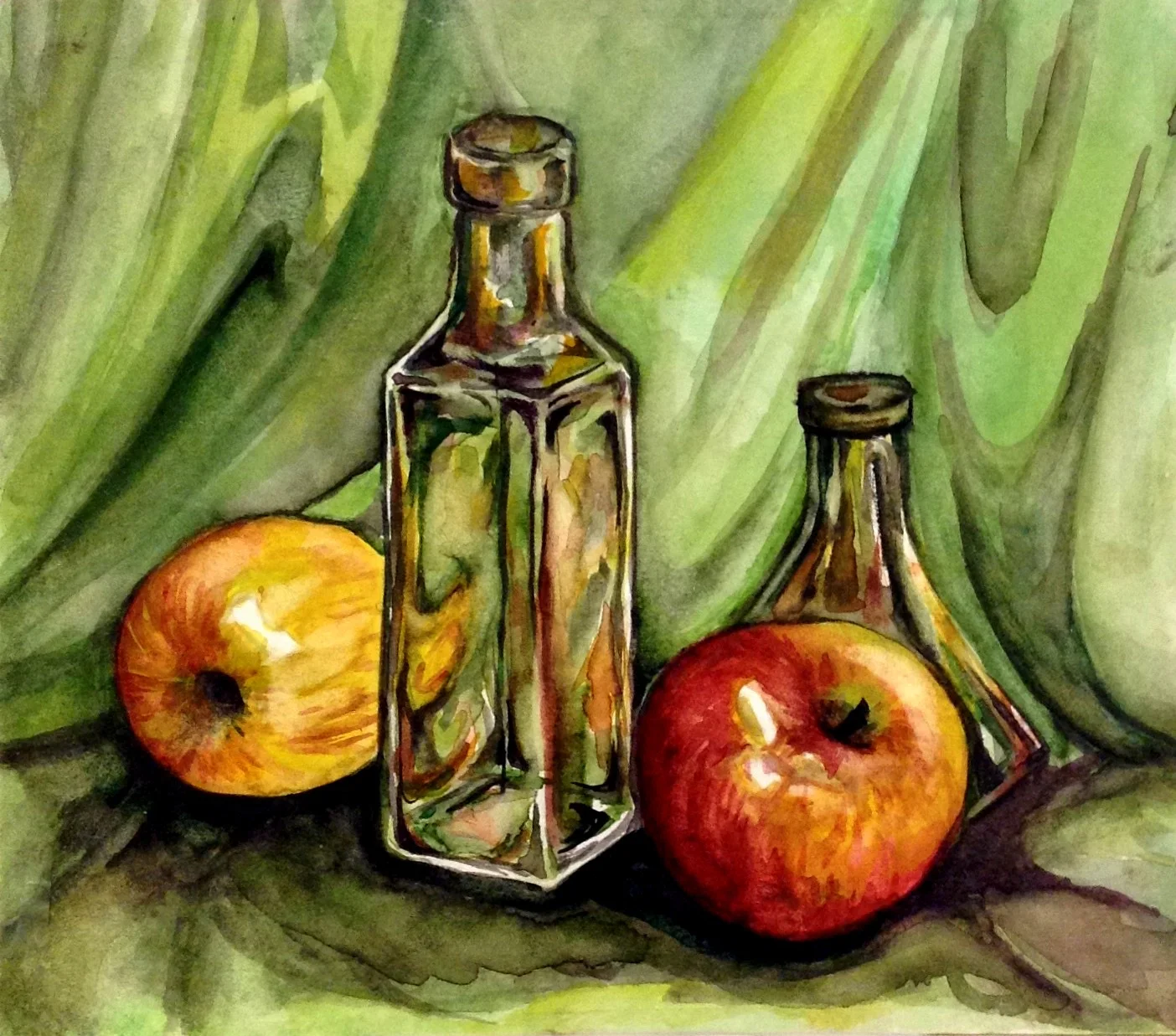 Apples and Transparent Vessels