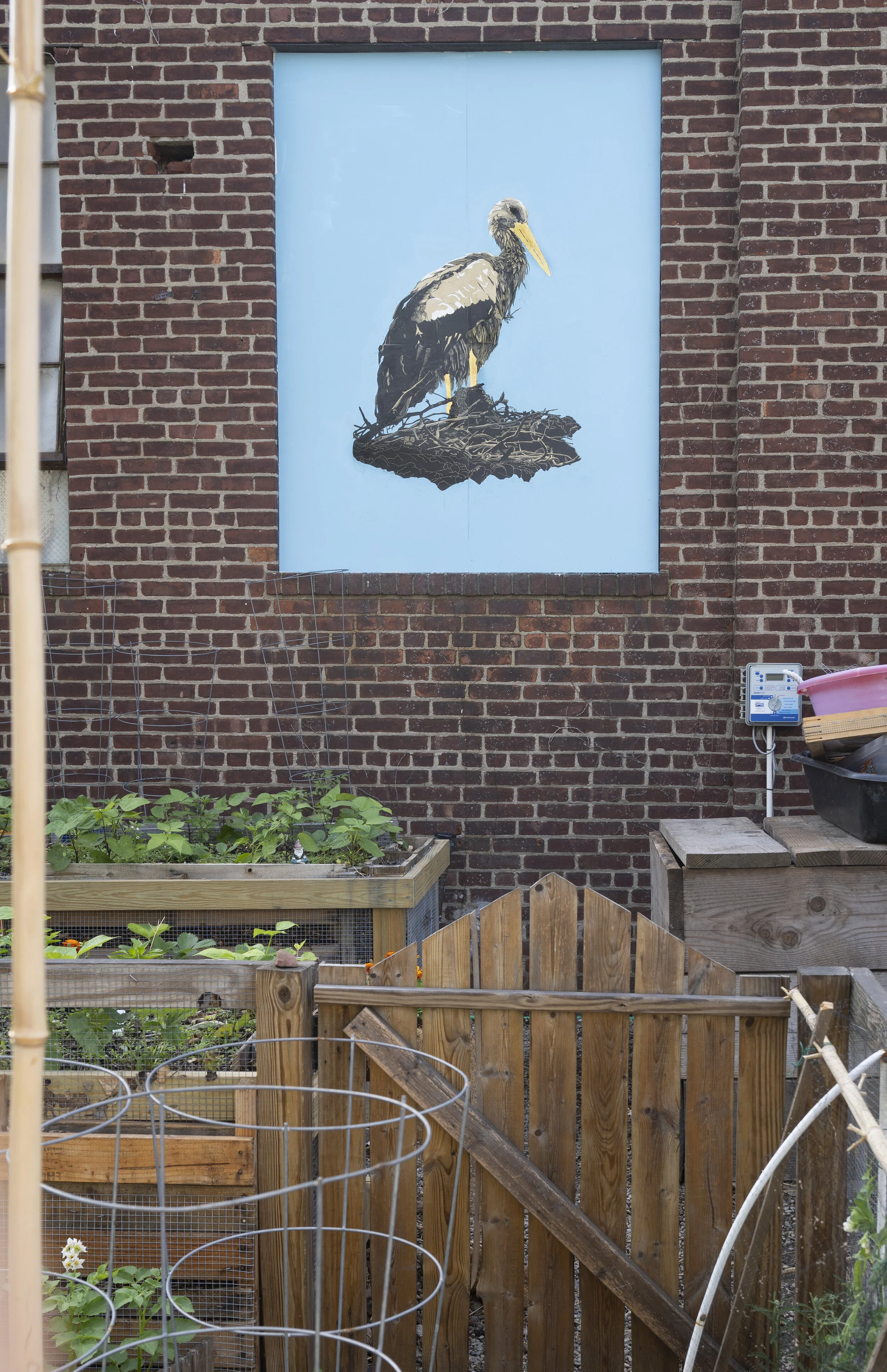 The Stork Goddess that blesses the Garden with Fertility
