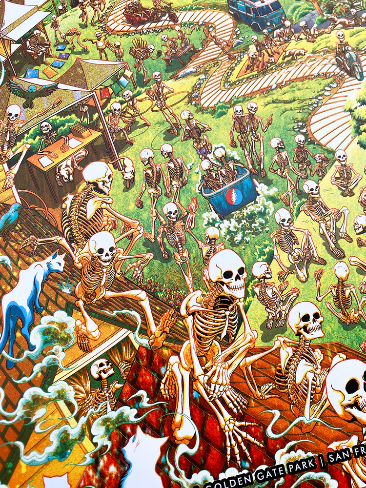 Dead and Company - Golden Gate Park 2025 Triptych Set — Miles Tsang