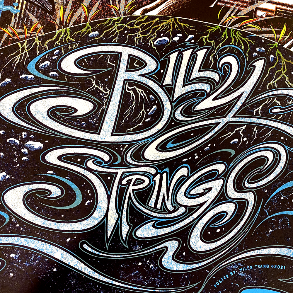 For those interested, we'll have our copies of the official @billystrings  Philly Night 1 and Night 2 posters by artists Acorn and Mark5…