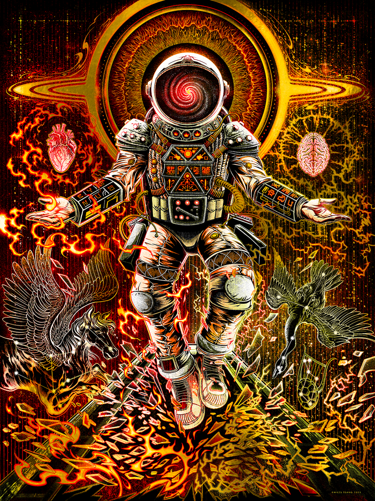 Cygnus X1 Art Print — Miles Tsang