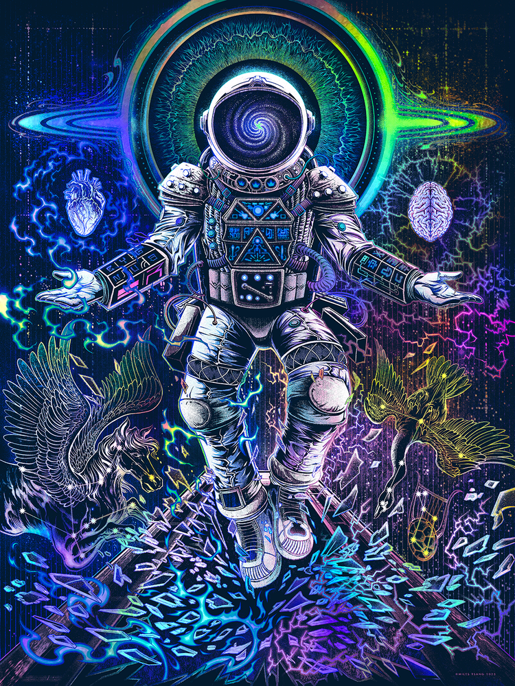 Cygnus X1 Art Print — Miles Tsang