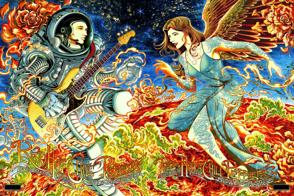 ３０  RED HOT CHILI PEPPERS 24年来日公演  フライヤー 20 RED HOT CHILI PEPPERS 24年来日公演 フライヤー レッド