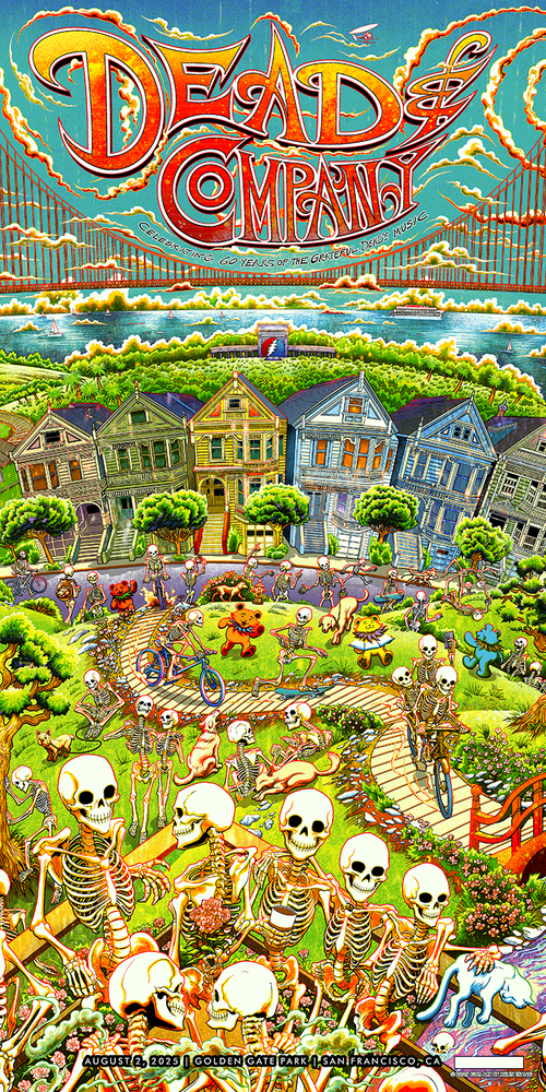 Dead and Company - Golden Gate Park 2025 Triptych Set — Miles Tsang