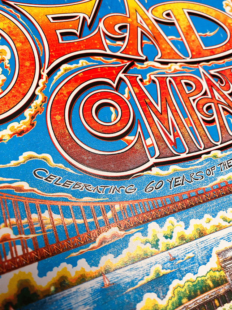 Dead and Company - Golden Gate Park 2025 Triptych Set — Miles Tsang