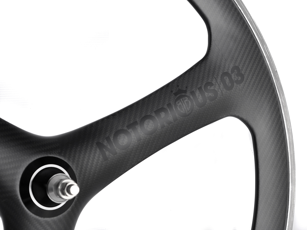 BLB Notorious 03 Carbon Front Wheel - Black — BIKE4LIFECHICAGO