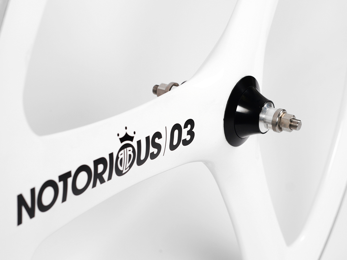 BLB Notorious 03 Carbon Front Wheel - White — BIKE4LIFECHICAGO