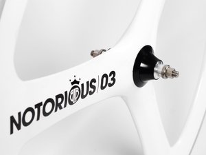 BLB Notorious 03 Carbon Front Wheel - White — BIKE4LIFECHICAGO