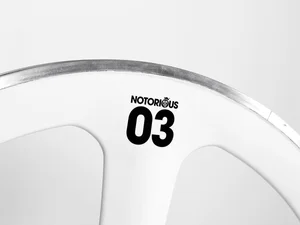 BLB Notorious 03 Carbon Front Wheel - White — BIKE4LIFECHICAGO
