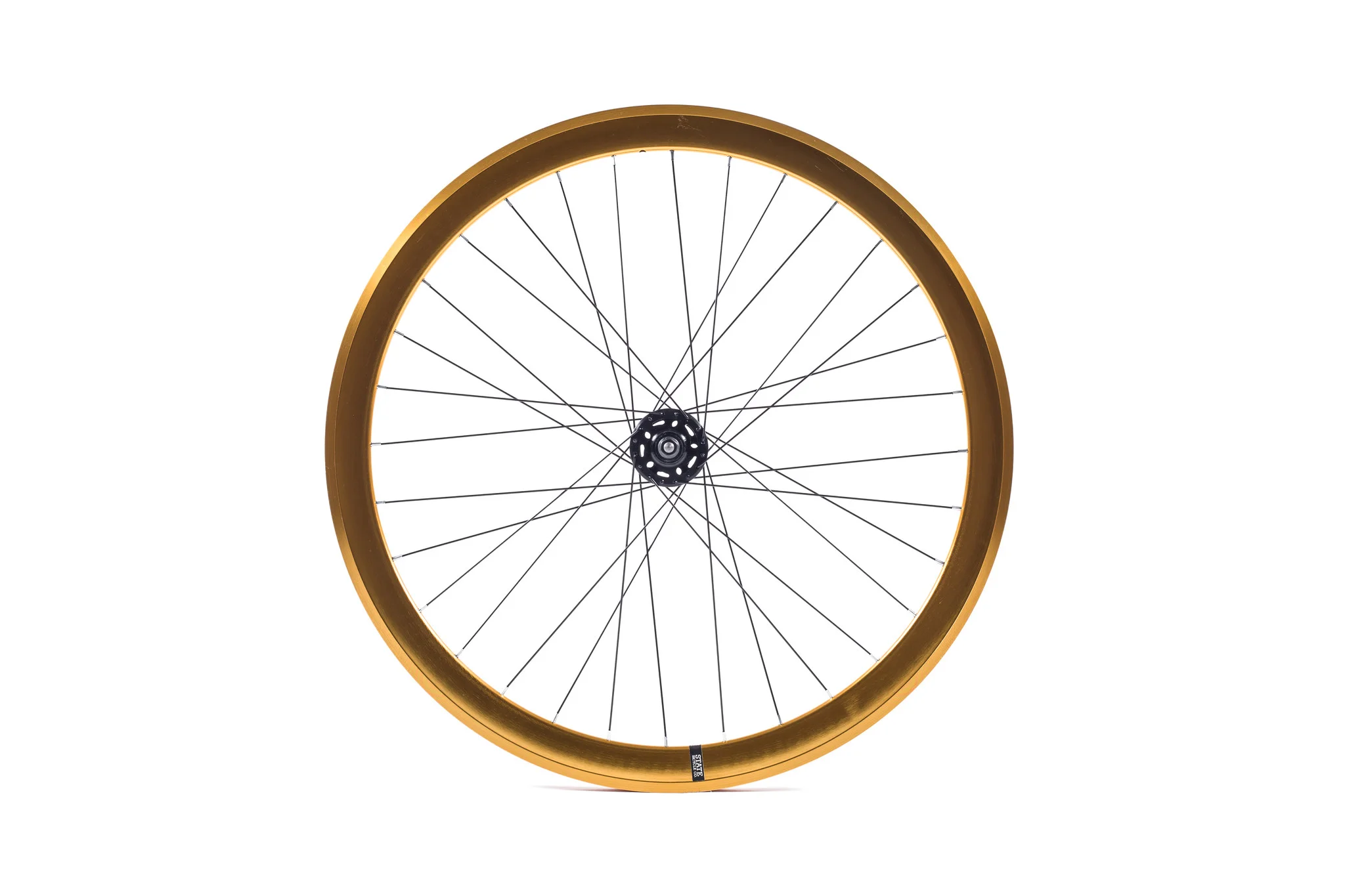 State Bicycle Co. Gold Wheels (Black Hubs)