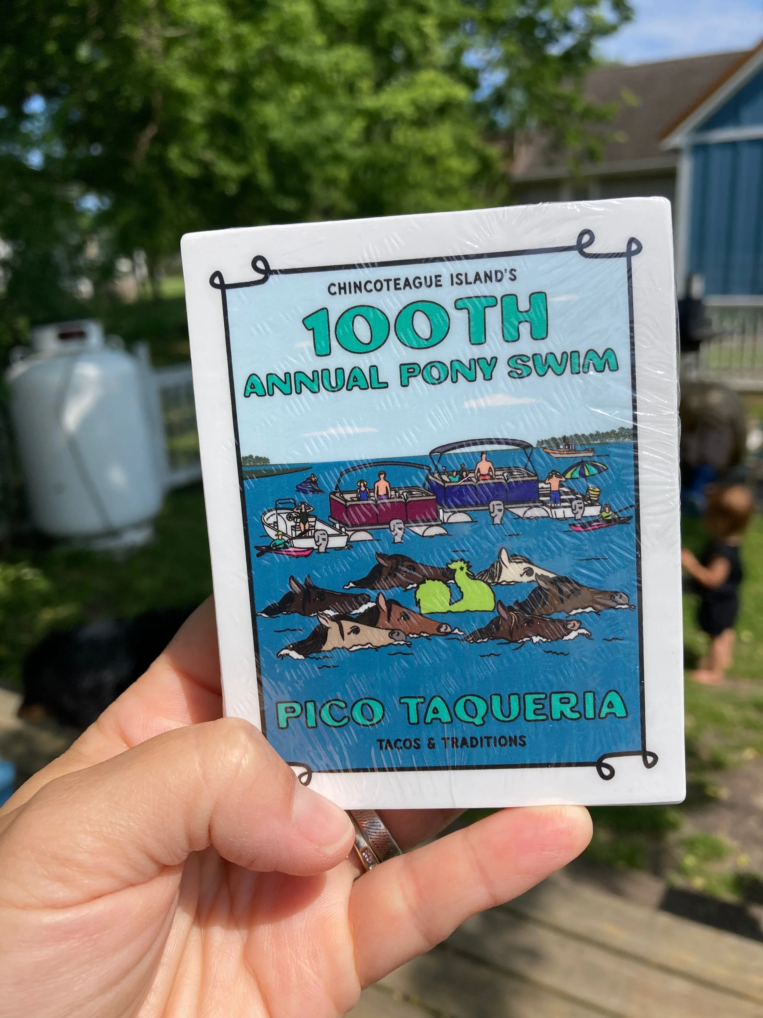 100th Pony Swim Sticker
