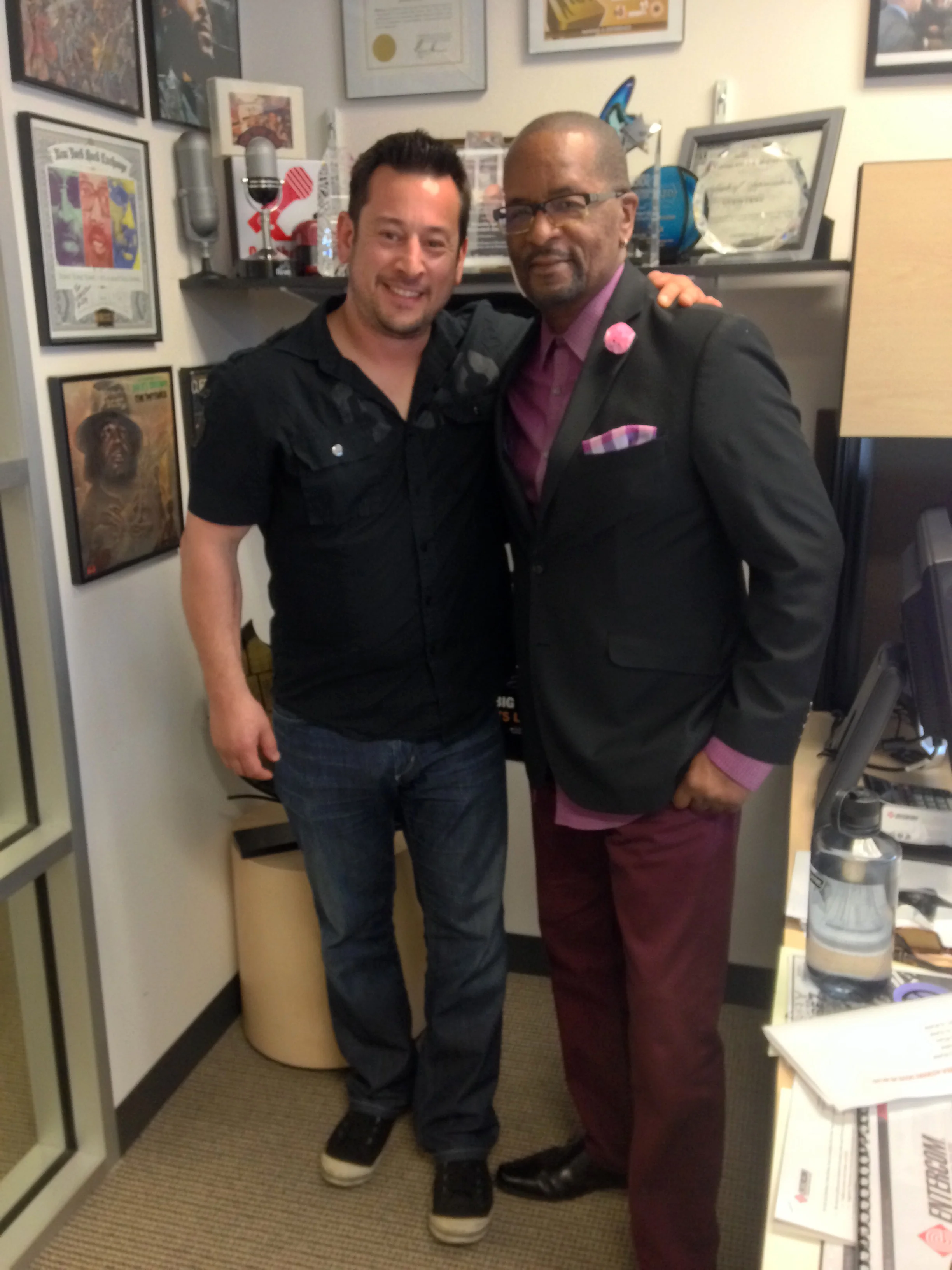 Jason Wall, Founder/Executive Director of FYR, with Gerry Dove, host of Listen Up Bay Area