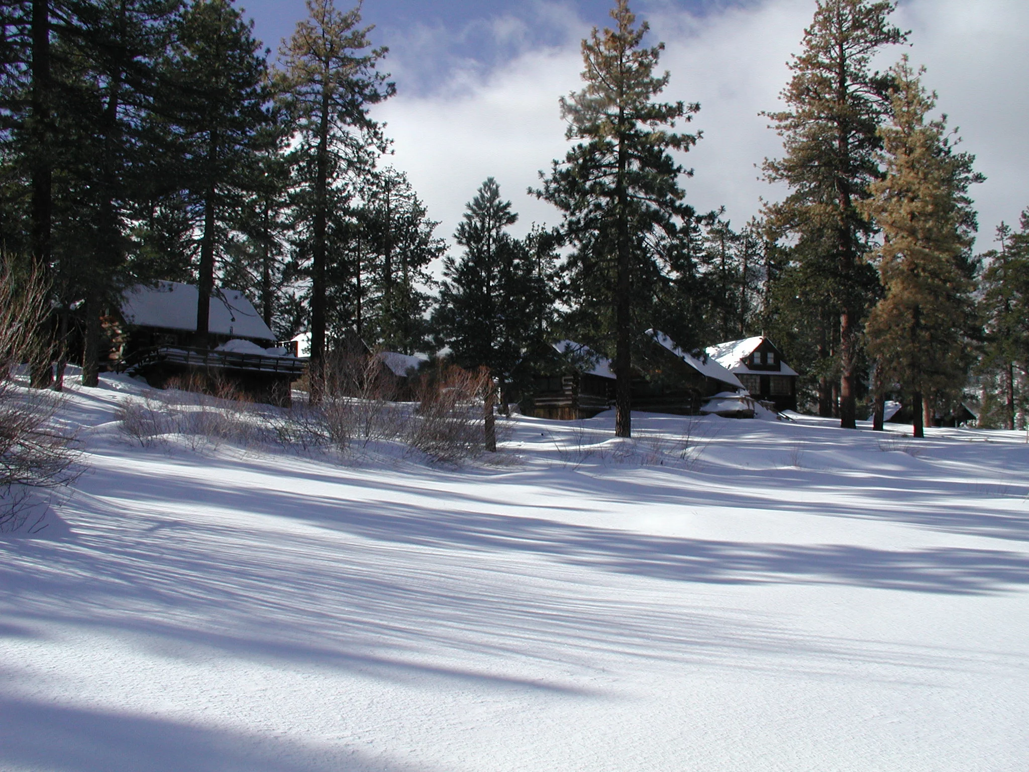 Standing South of Keystone Point looking at the Gordon cabins