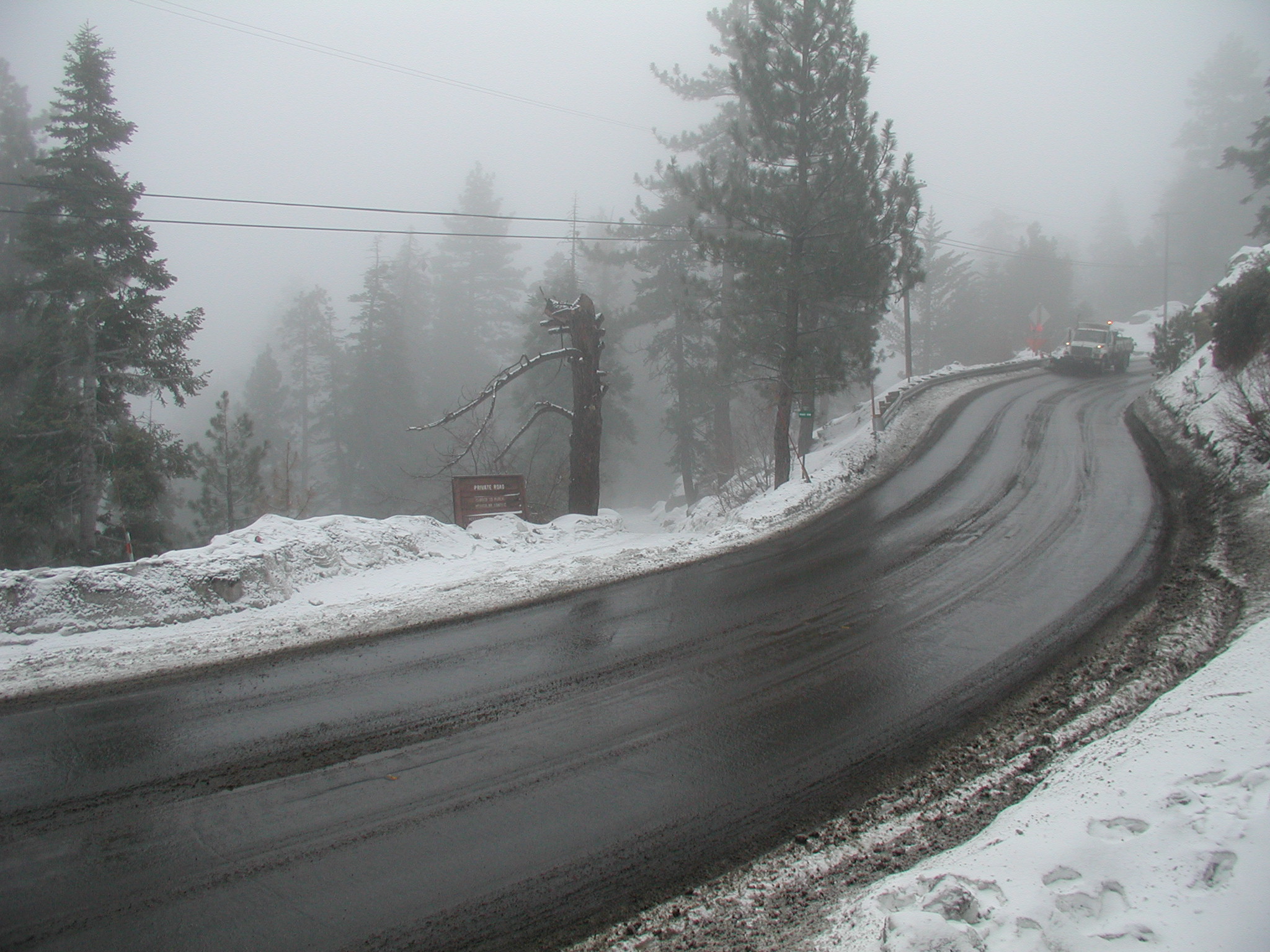 Highway 18 at the entrance to Keystone Point Road
