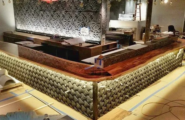 55 ft bar top custom built for Ruka, Boston