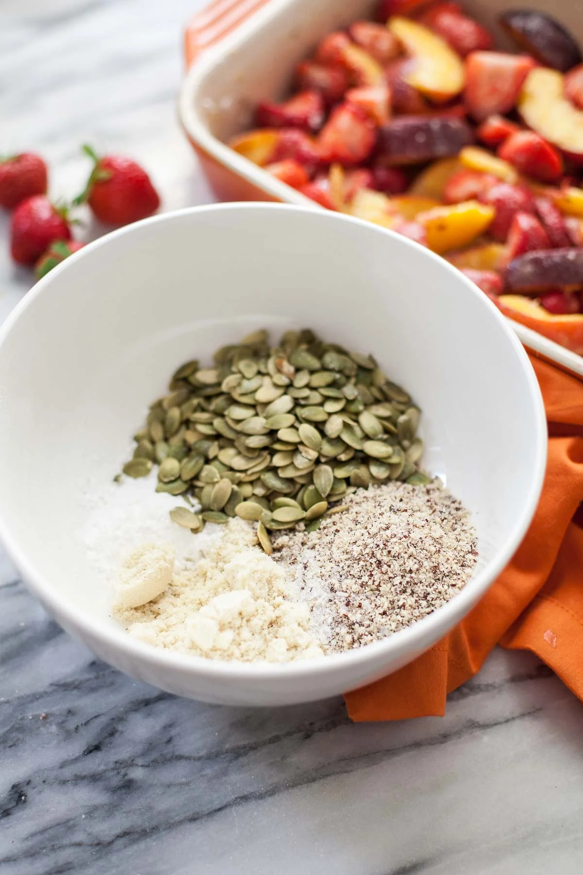 ingredients for strawberry peach crisp.jpg