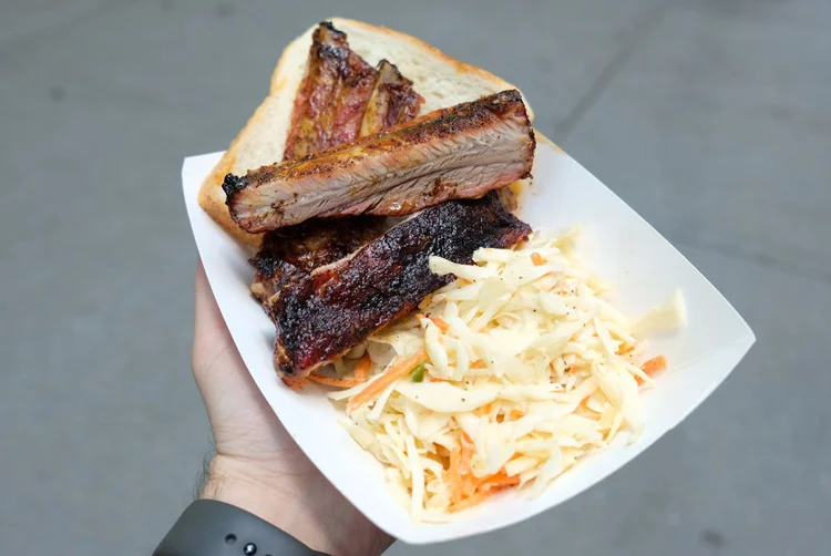 The Big Apple Barbecue let you try great barbecue from celebrated out-of-town pitmasters like Rodney Scott, who makes outstanding ribs and whole hog.