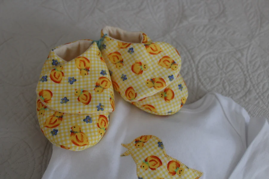 Crossover Booties and Onesie Set