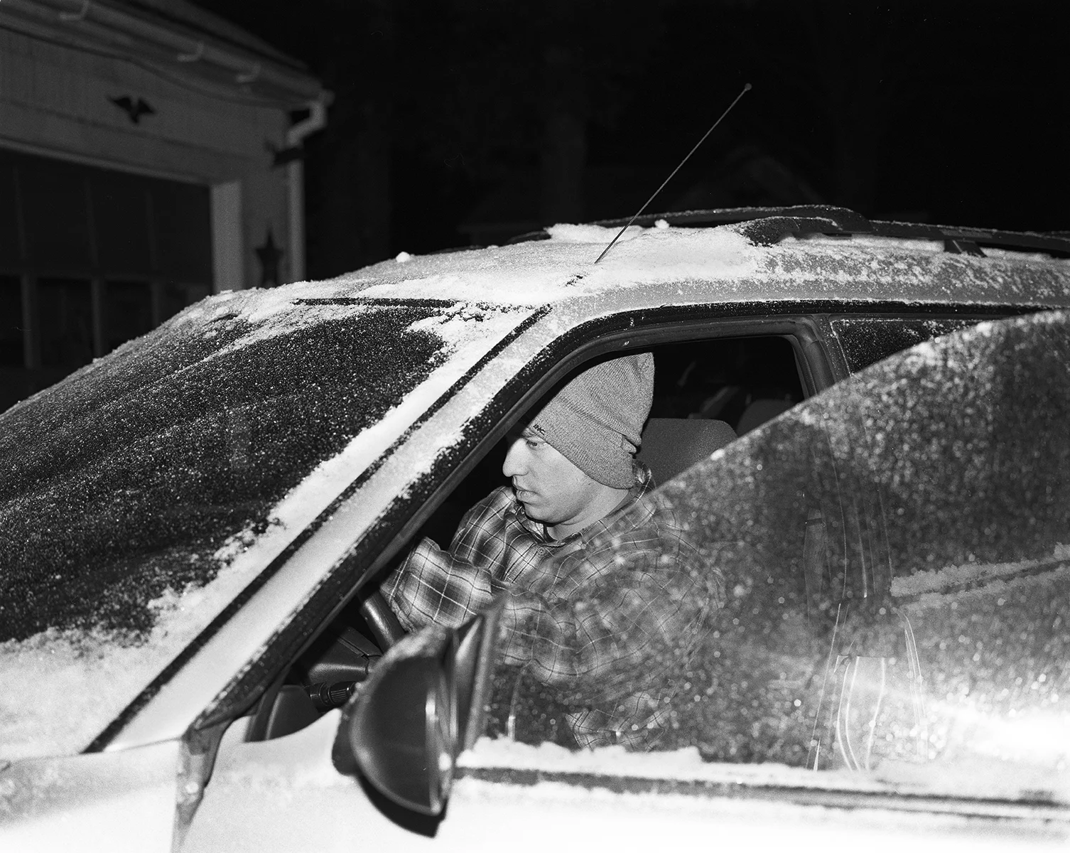 Darren Bilodeau, Bobby, Work, 5 a.m. , silver gelatin print, 14x11, 2015