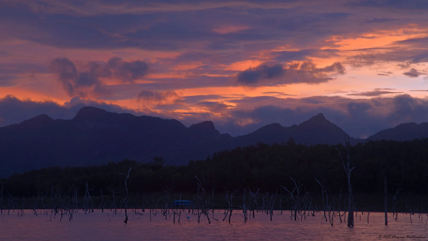 Srinakarin reservoir, Kanchanaburi, Thailand 