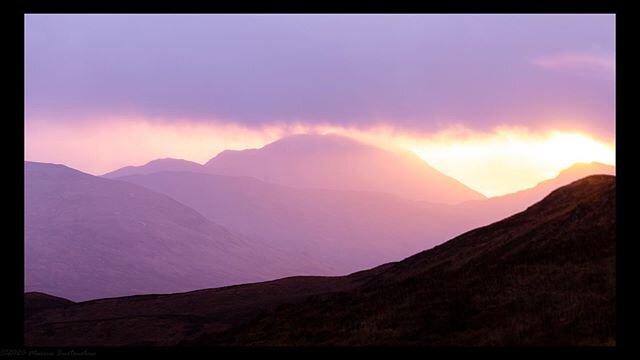 Last light in the valley.  #photography #sunset #lightandshadow #landscape #scotlandhighlands