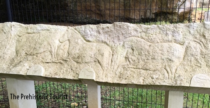 A reproduction of the La Chaire a Calvin frieze