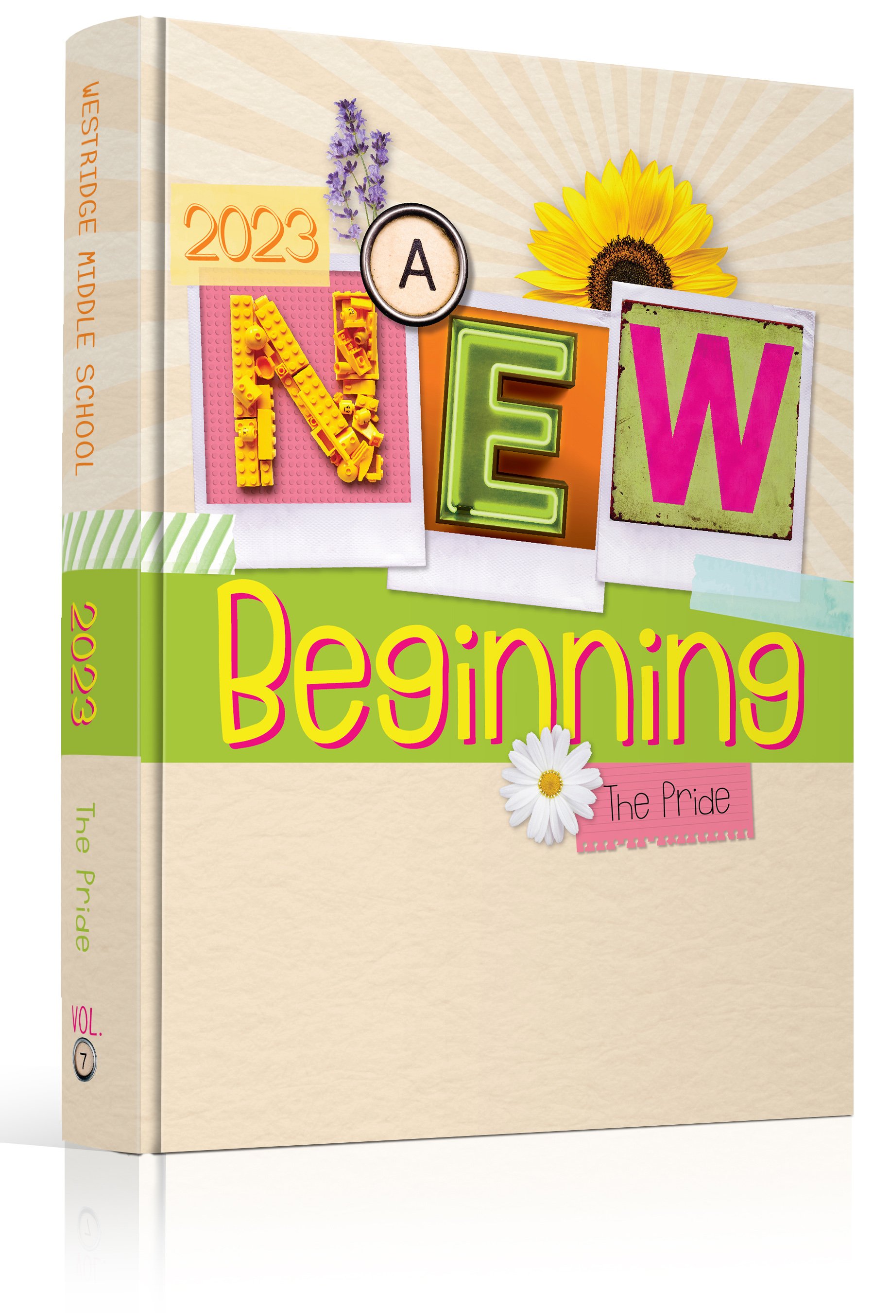 new-beginning-polaroids-flowers-typewritter-keys-scrapbook-best-yearbook-theme.jpg