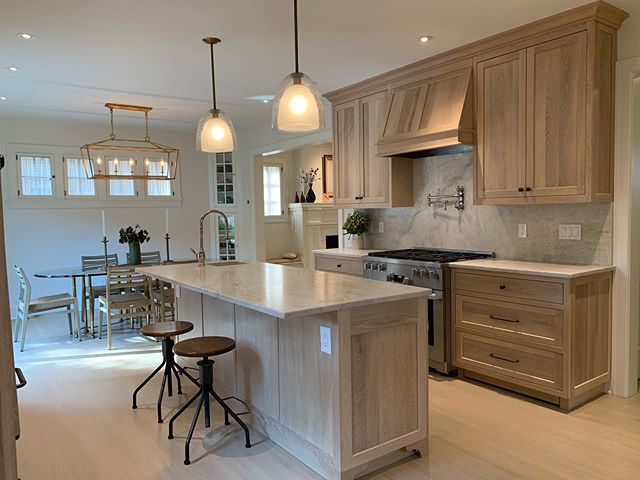 We love it when our clients come to us with a challenge! It is an amazing feeling when we can realize their vision! 🗝 #kitchen #renovation #historical #district #irvington #newyork #rivertowns #reno #construction #beforeandafter #customkitchen #limedoak #millwork #wood #cabinets #cabinetry #stone #quartz #countertops #luxury #home #interiors #interiordesign #westchesher #home #design #designer