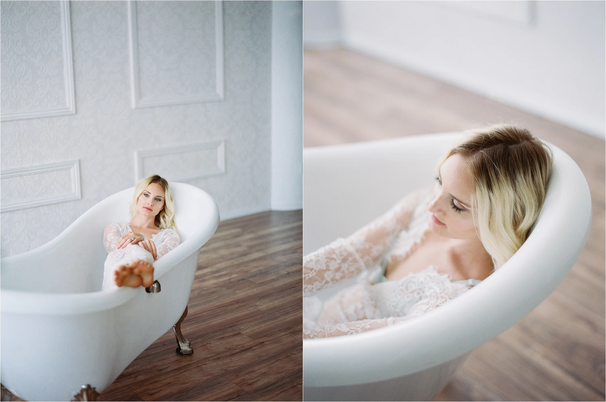 Los Angeles Boudoir Bathtub Photo