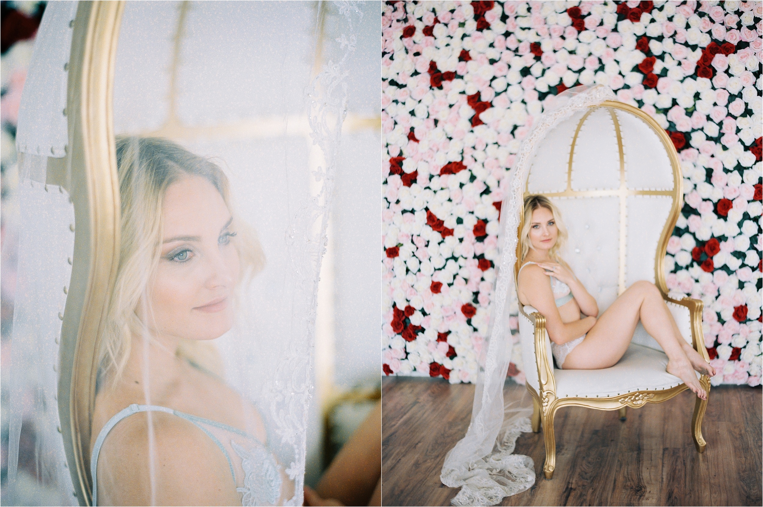 Los Angeles Wedding Veil Detail Photo