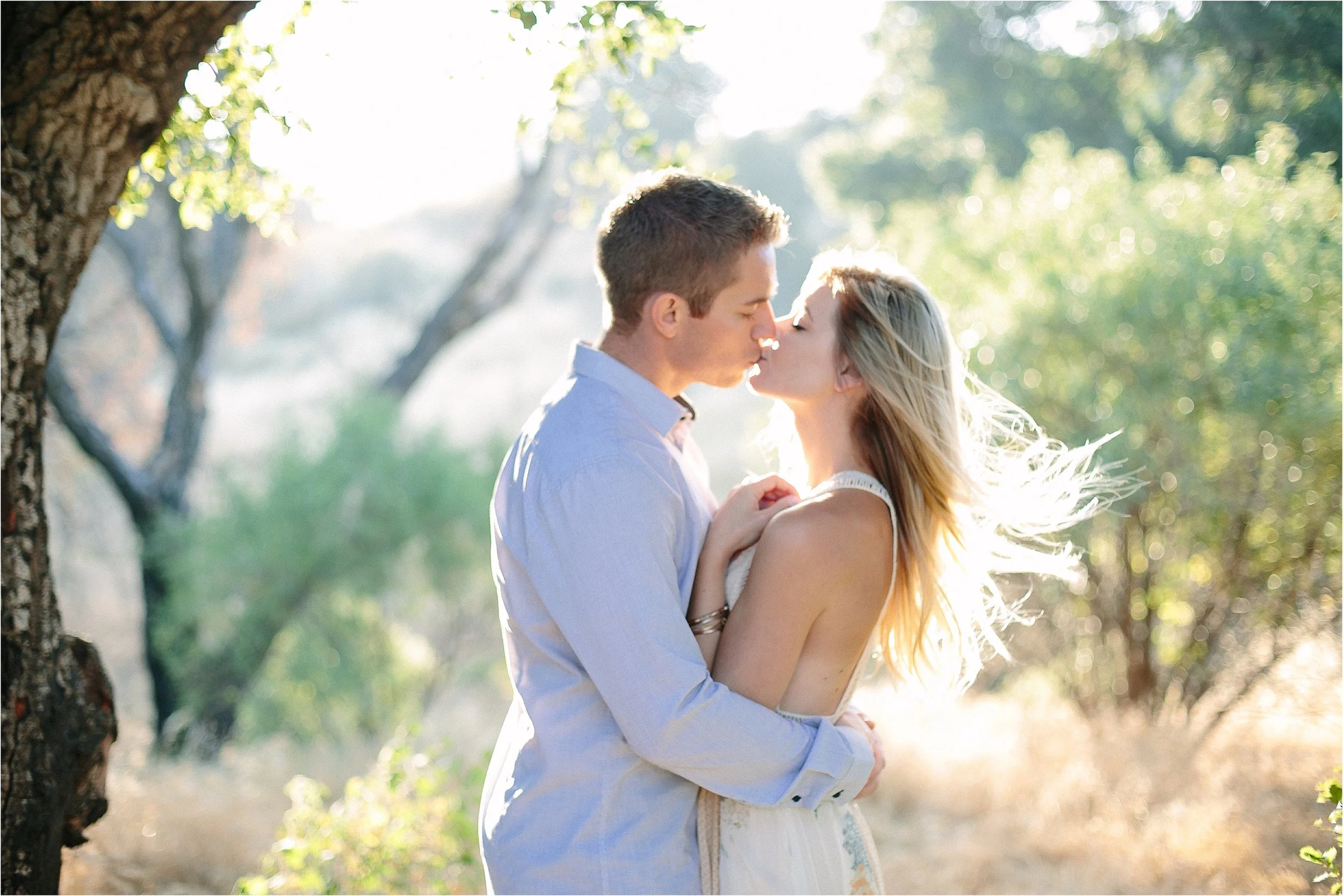 Santa Clarita Magic Hour Engagement Photo