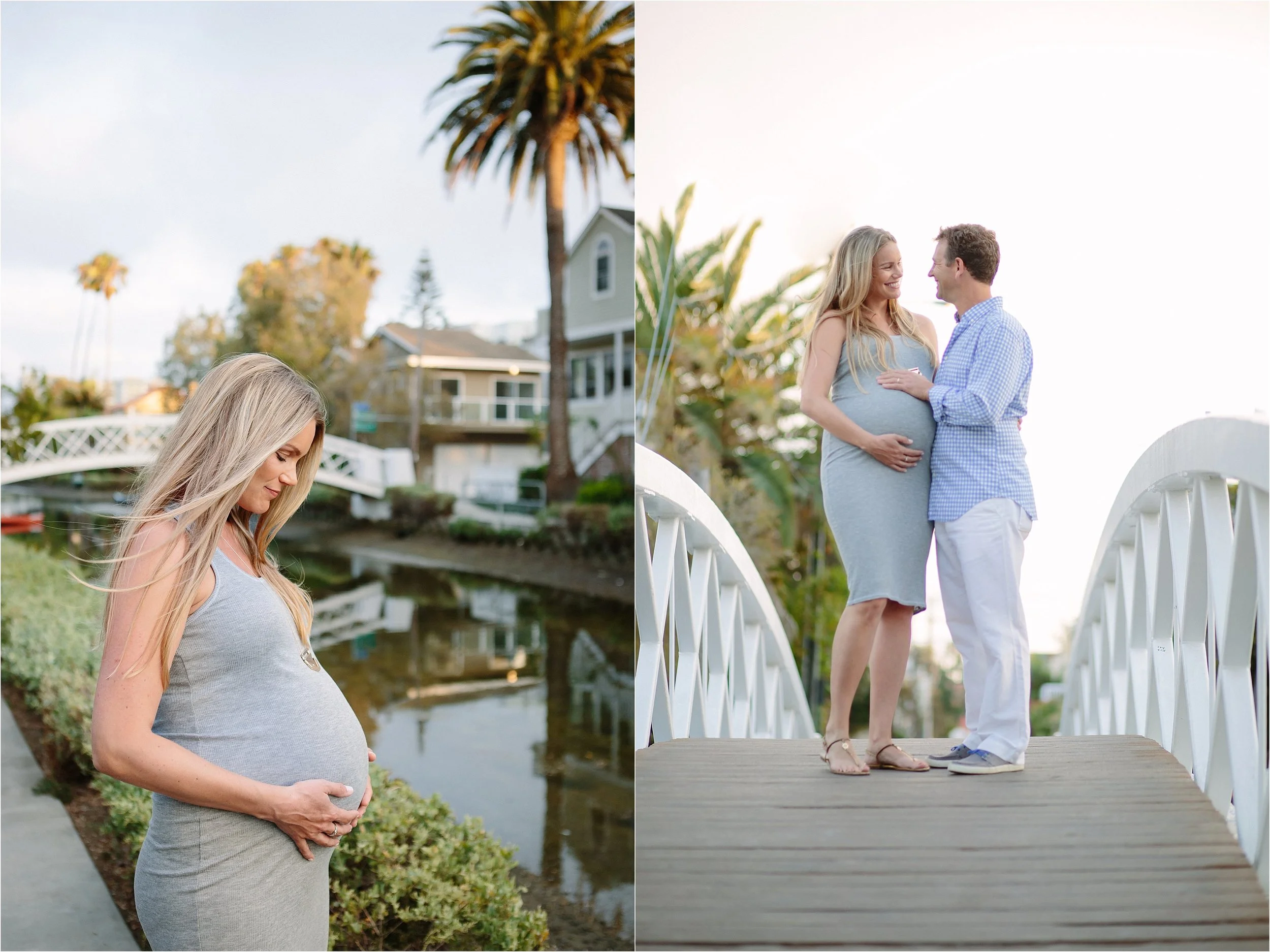 Venice Golden Hour Maternity Photo