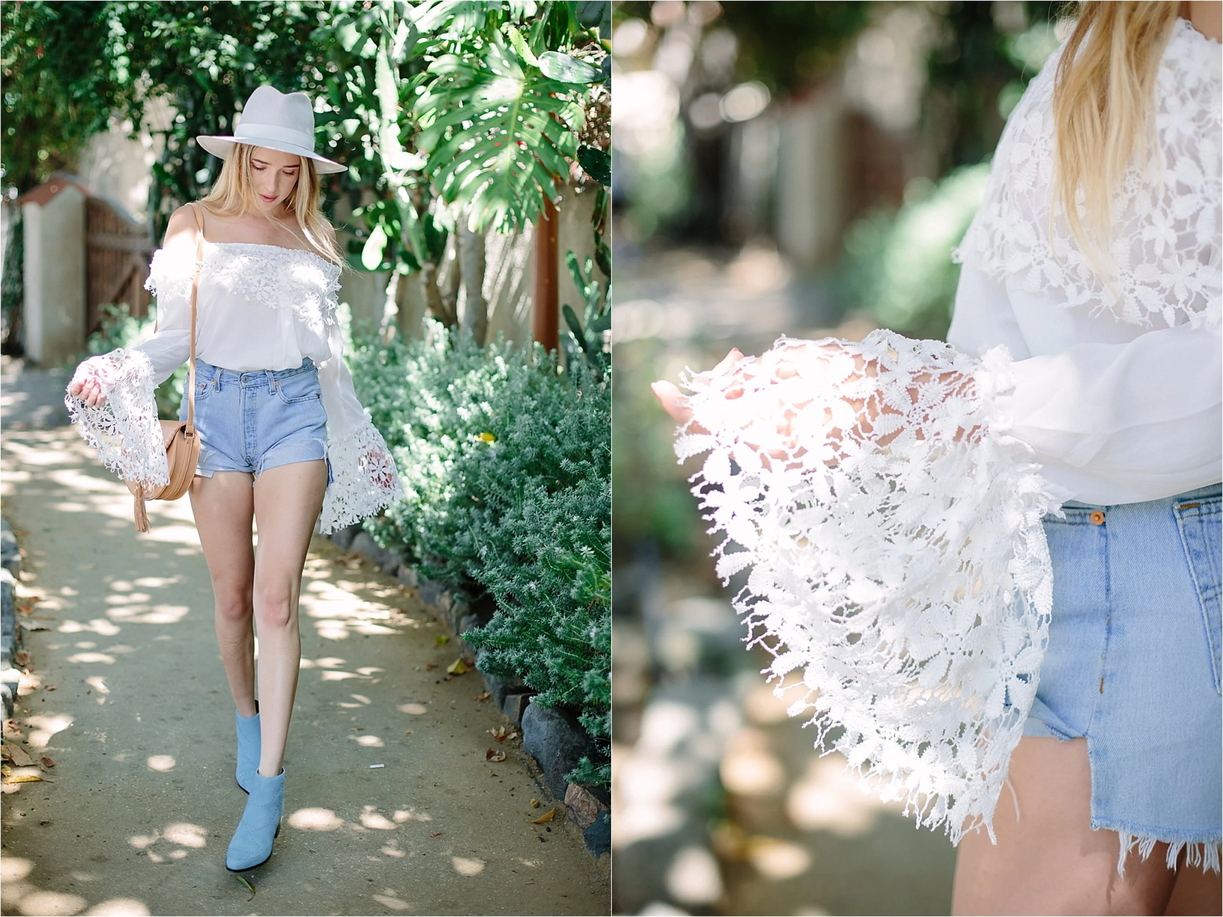 Los Angeles Nasty Gal Lace Bell Sleeve Detail Photo