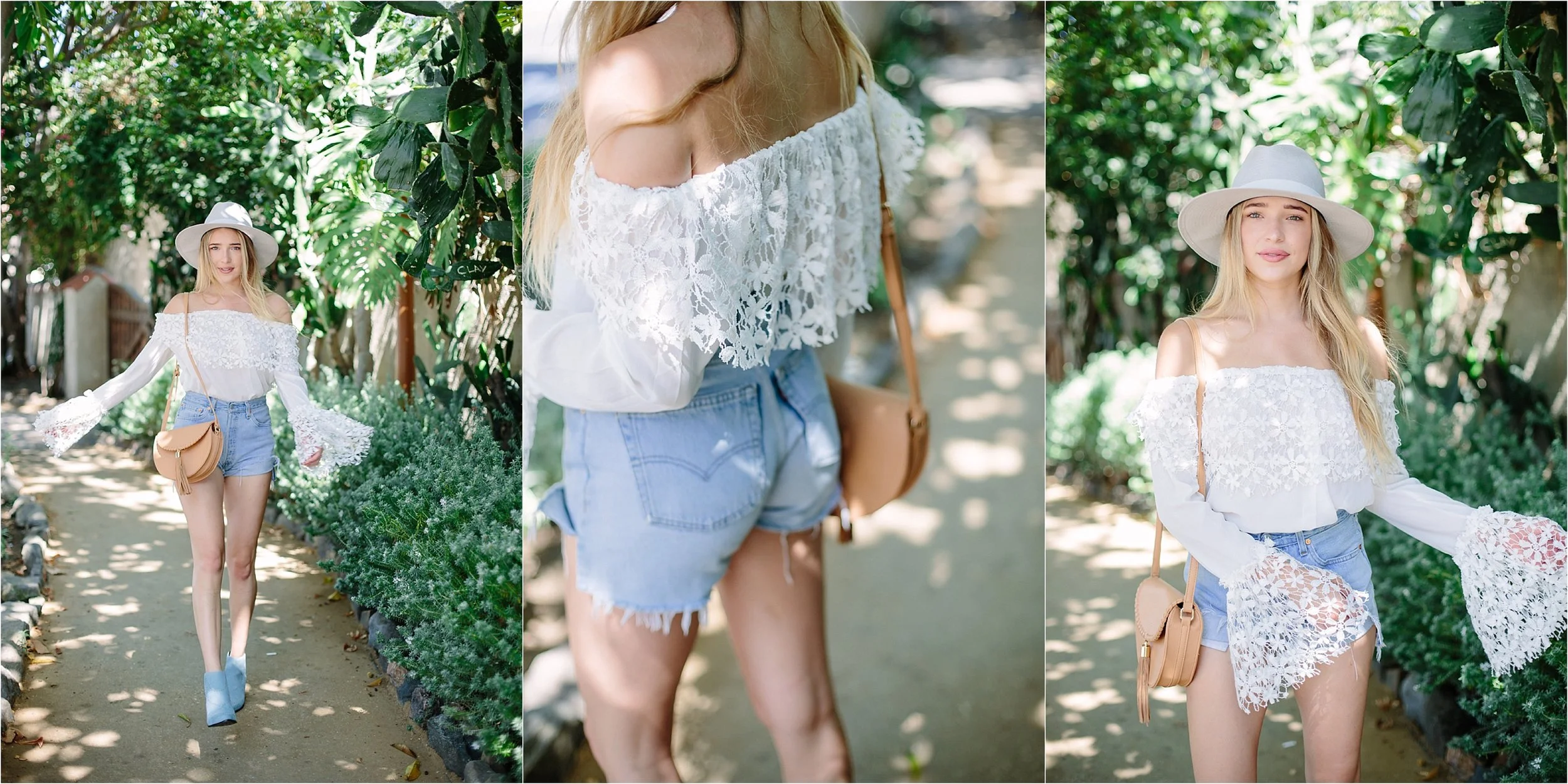 The Grove LA - Shop Redone Denim Shorts Detail Photo