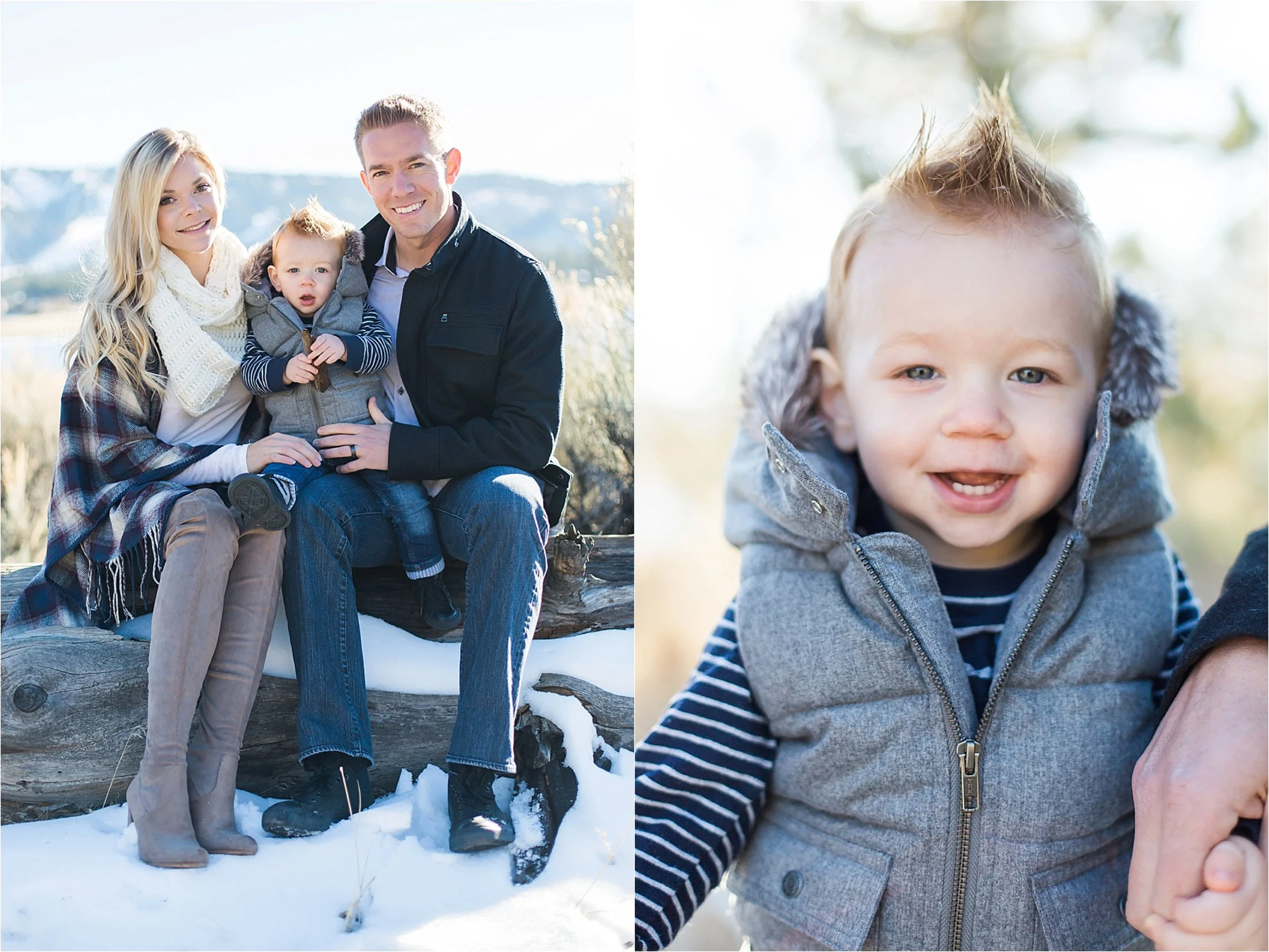 Snowy Family Snuggles