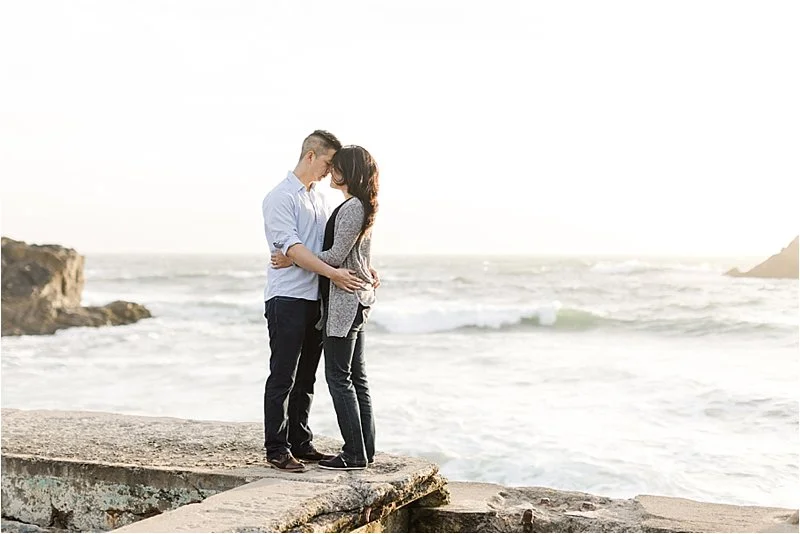 Romantic Sunset Photos at Sutro Baths
