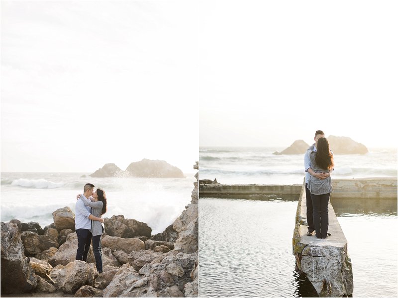 Sutro Bath Engagement Photos San Francisco