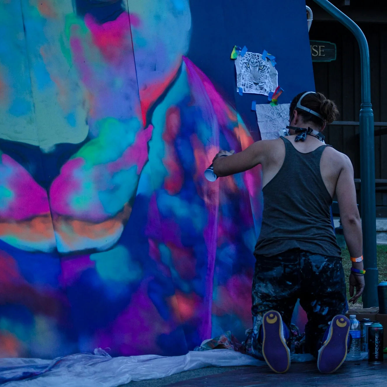 Live Painting at Palm Springs Pride Palm Springs, California 2014