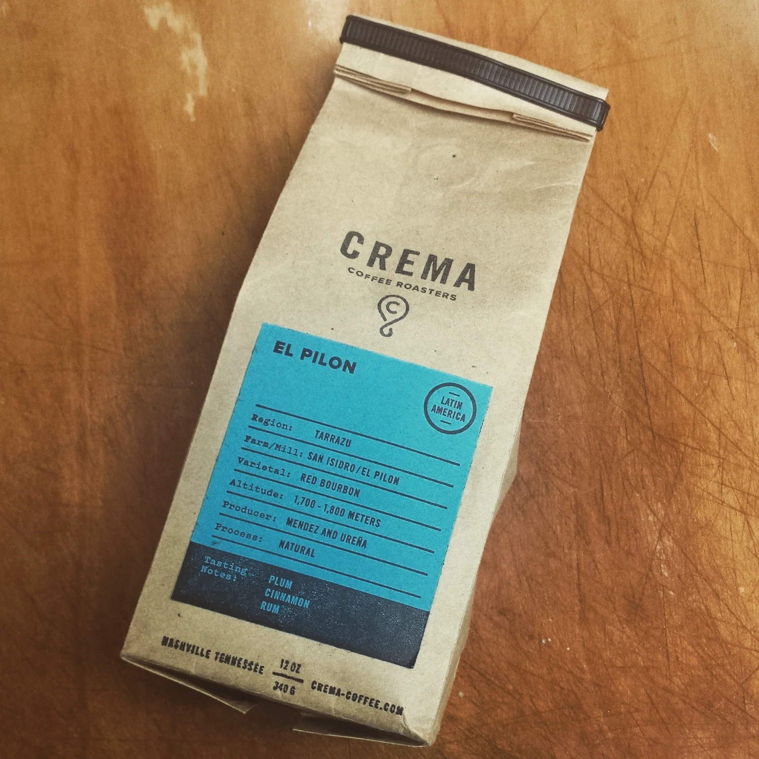 Coffee Review: Crema Coffee “El Pilon”