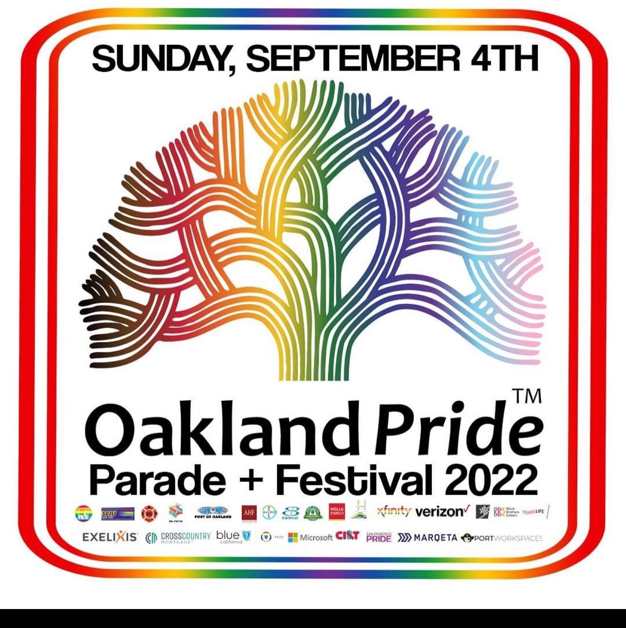 Save the Date 9/4/22 @oaklandpride22 🌳 #PrideinOakland #Oakland #TownBusiness #OaklandsOwn #AuthenticOakland