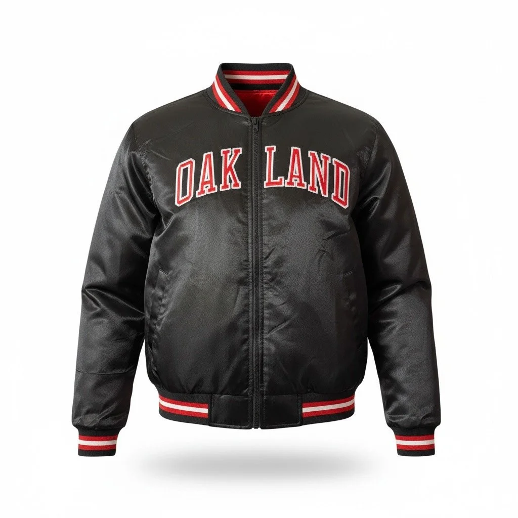 Blazing Reversible Satin Jacket – Oakland's Own | Oakland's Own