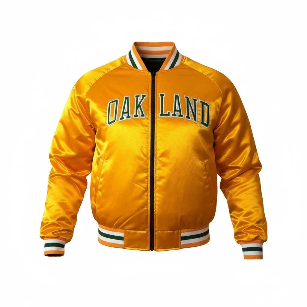 Big Oak Town Reversible Satin Jacket – Oakland's Own | Oakland's