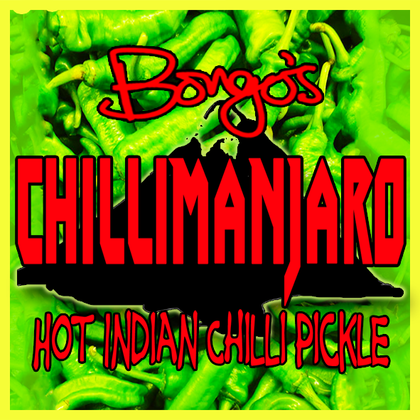 Buy Bongo's Chillimanjaro best selling indian chilli pickle uk homemade by Manny Elias