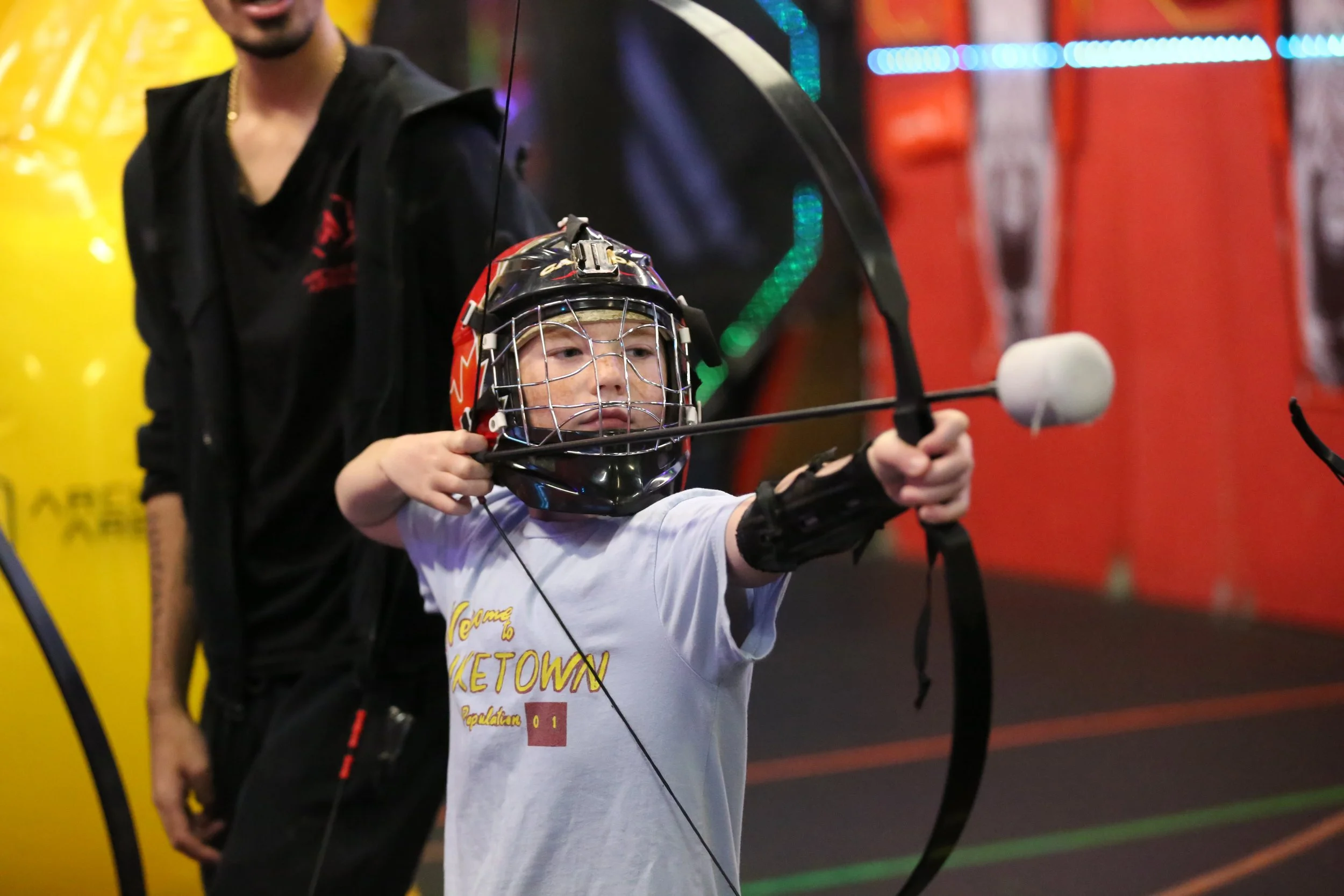 Beginner archery lesson for kids at Archers Arena Toronto