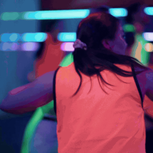 Glow-in-the-dark dodgeball in Toronto.
