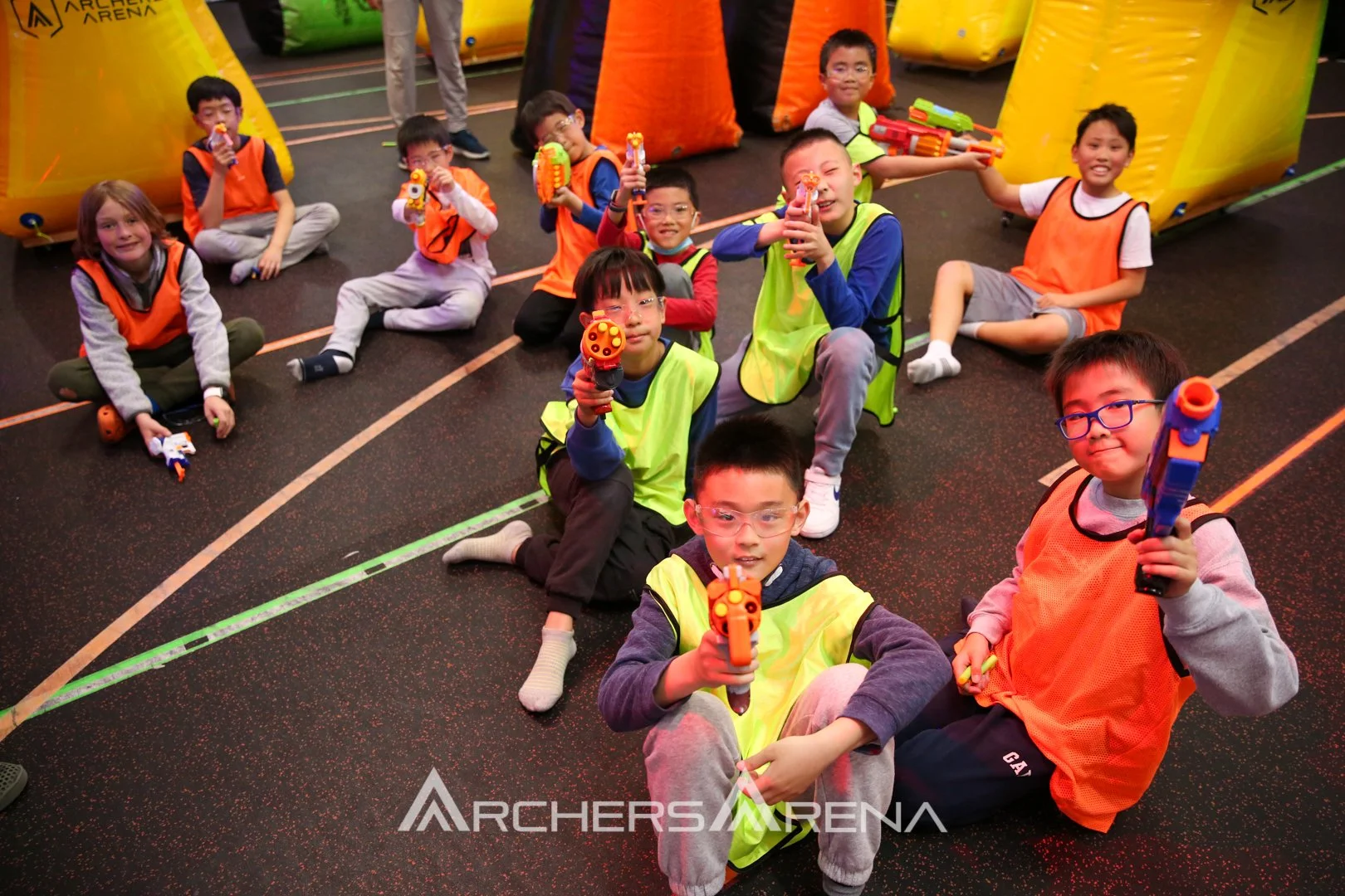 Parent dropping kids off for active summer activities at Archers Arena Toronto