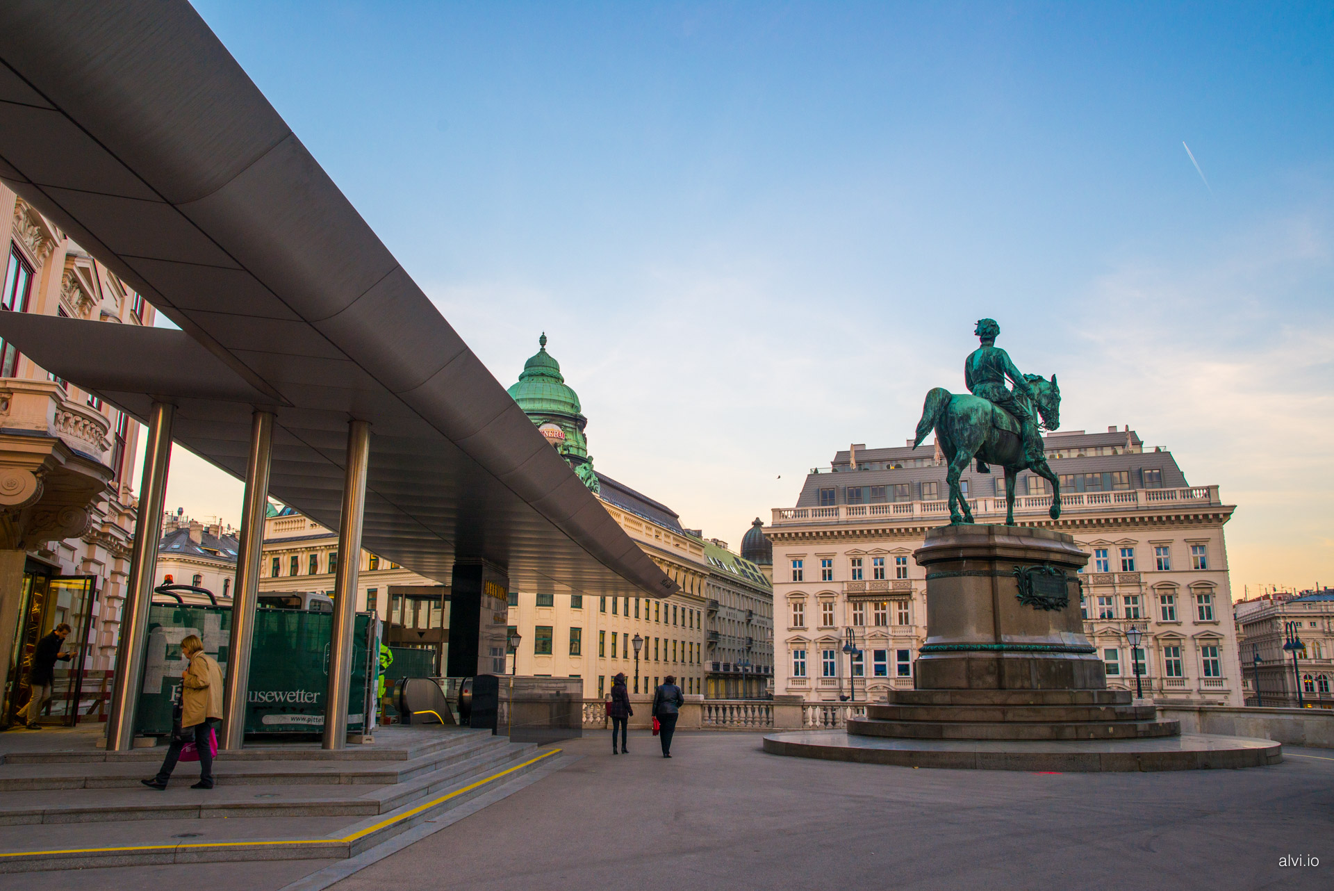 Statue of Archduke Albrecht outside the Albertina, Vienna