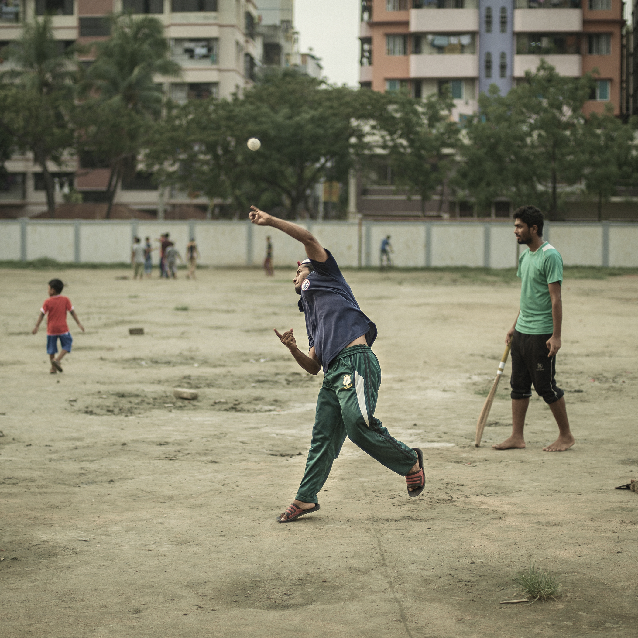 Md. Shumon now has a part time job and in his free time he plays cricket