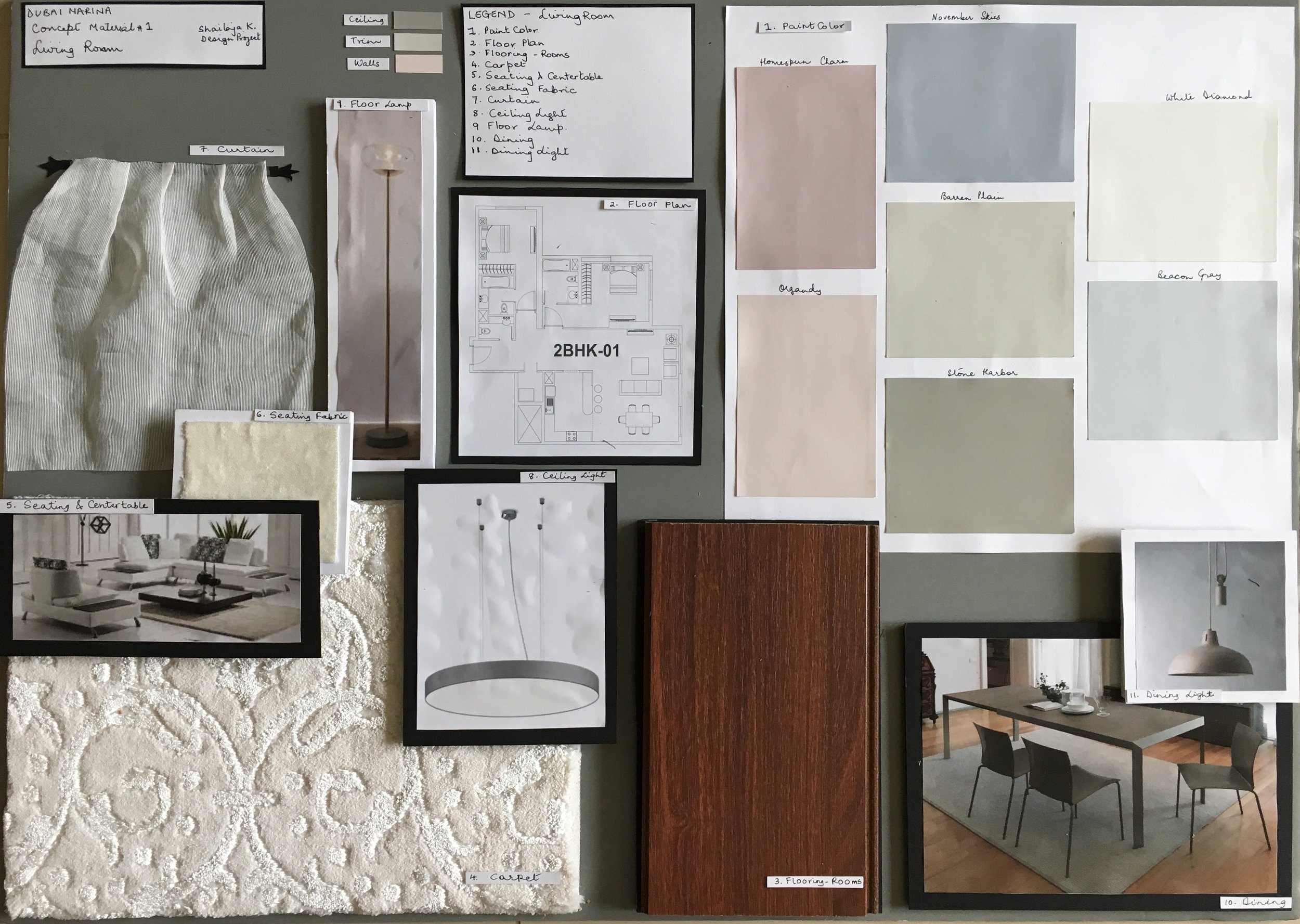 Trying My Hand At A Design Board Color Consulting In Dubai