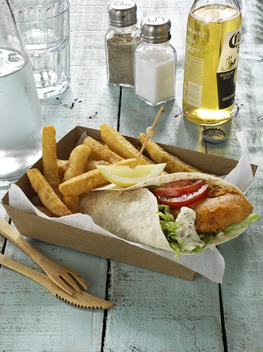 Fish Chip Wrap — Farrah's Foodservice